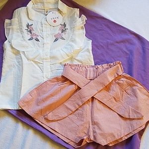 Y5Y6 brand Top and Shorts set